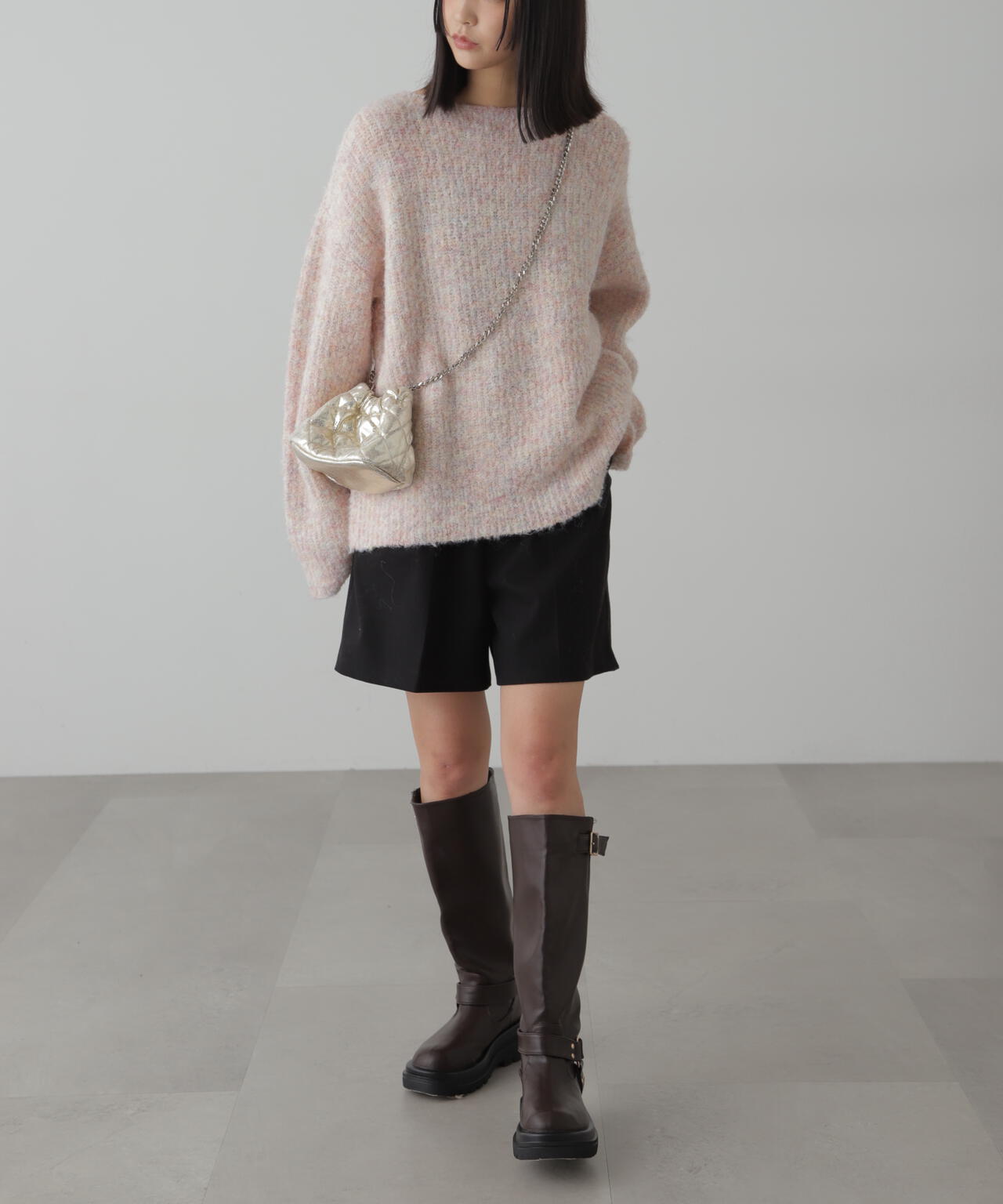 【3サイズ展開XS-M】タックショートパンツ【低身長サイズ有】