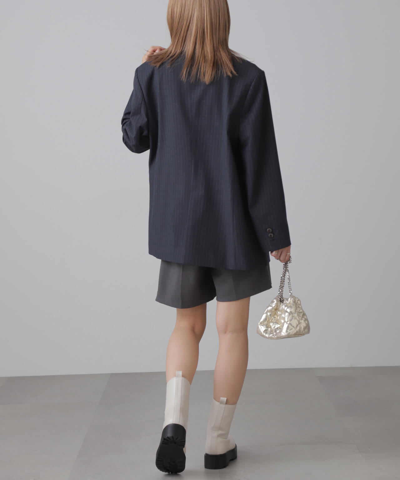 【3サイズ展開XS-M】タックショートパンツ【低身長サイズ有】