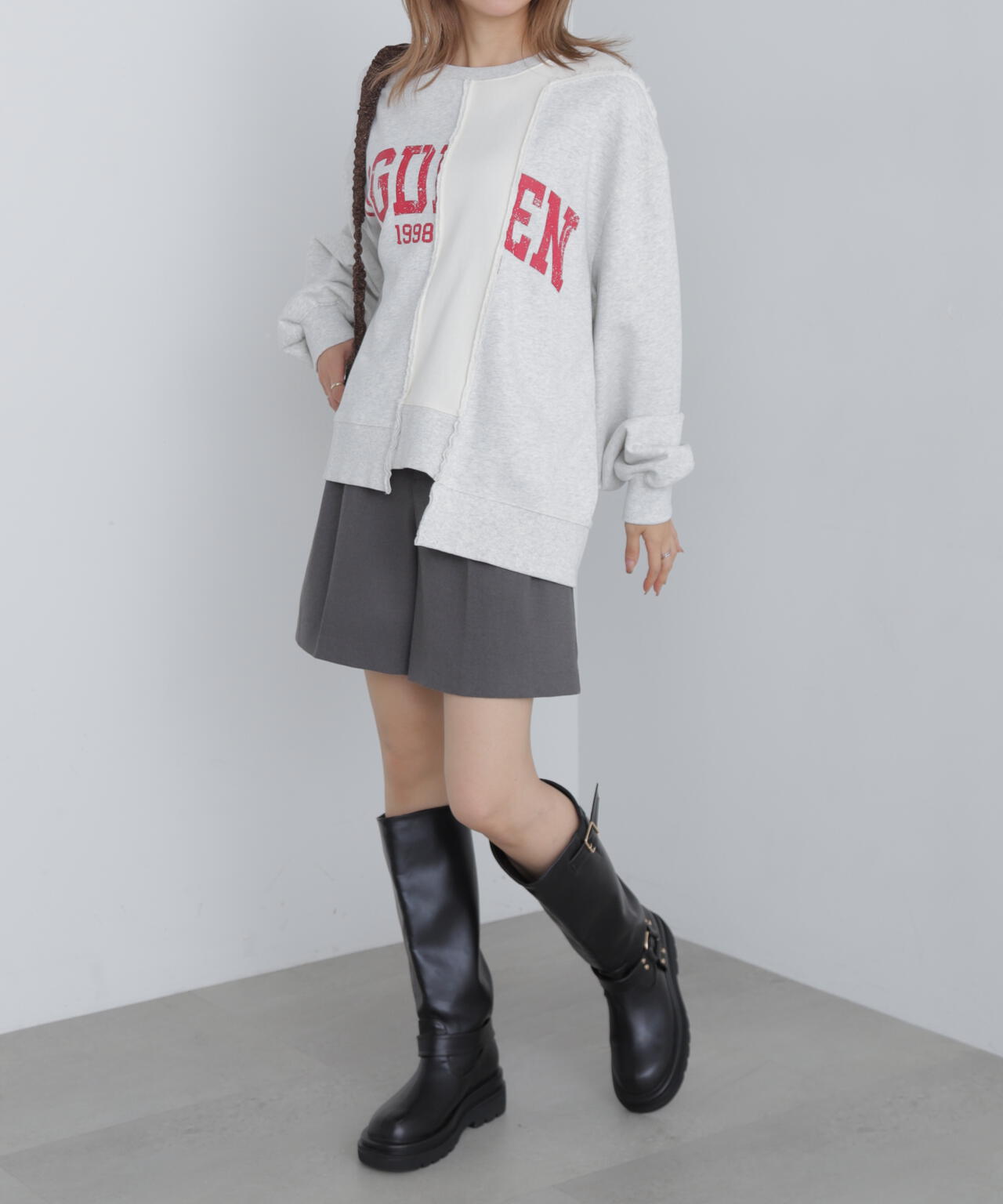 【3サイズ展開XS-M】タックショートパンツ【低身長サイズ有】
