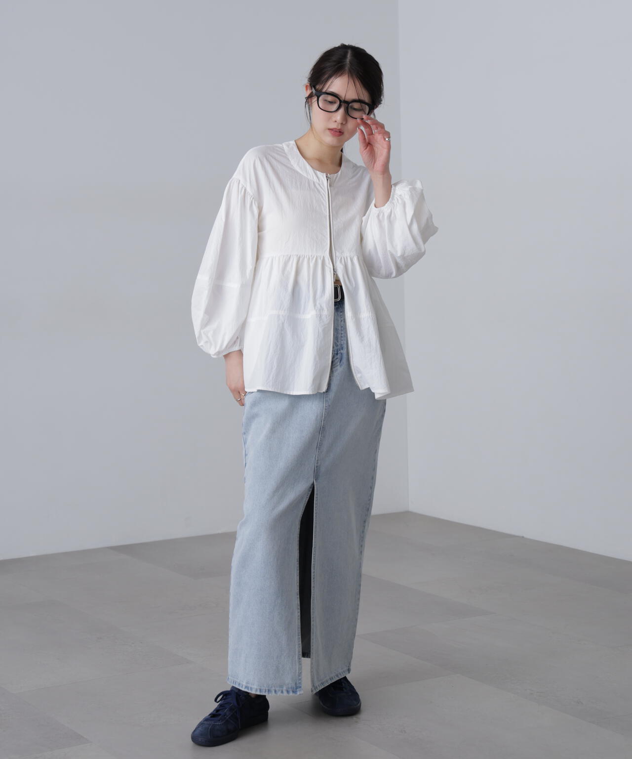 ［ＭＦＭ］ティアードジップライトブルゾン