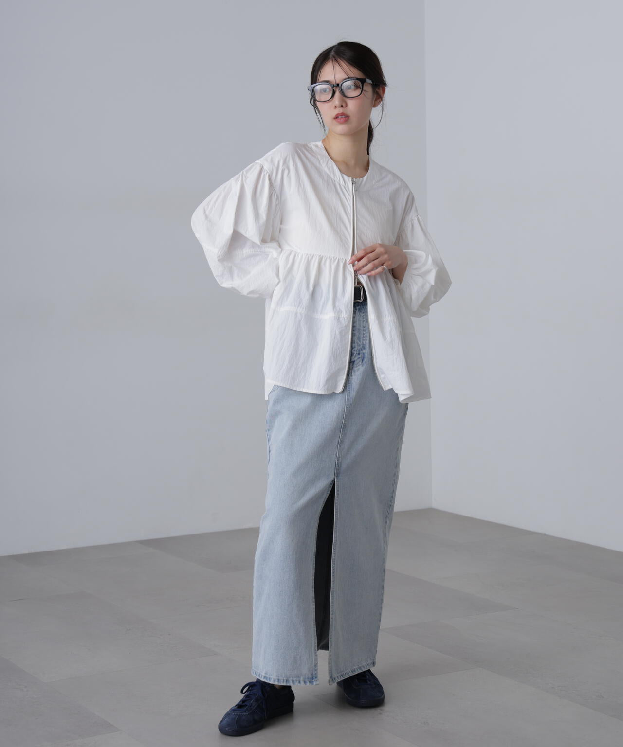 ［ＭＦＭ］ティアードジップライトブルゾン