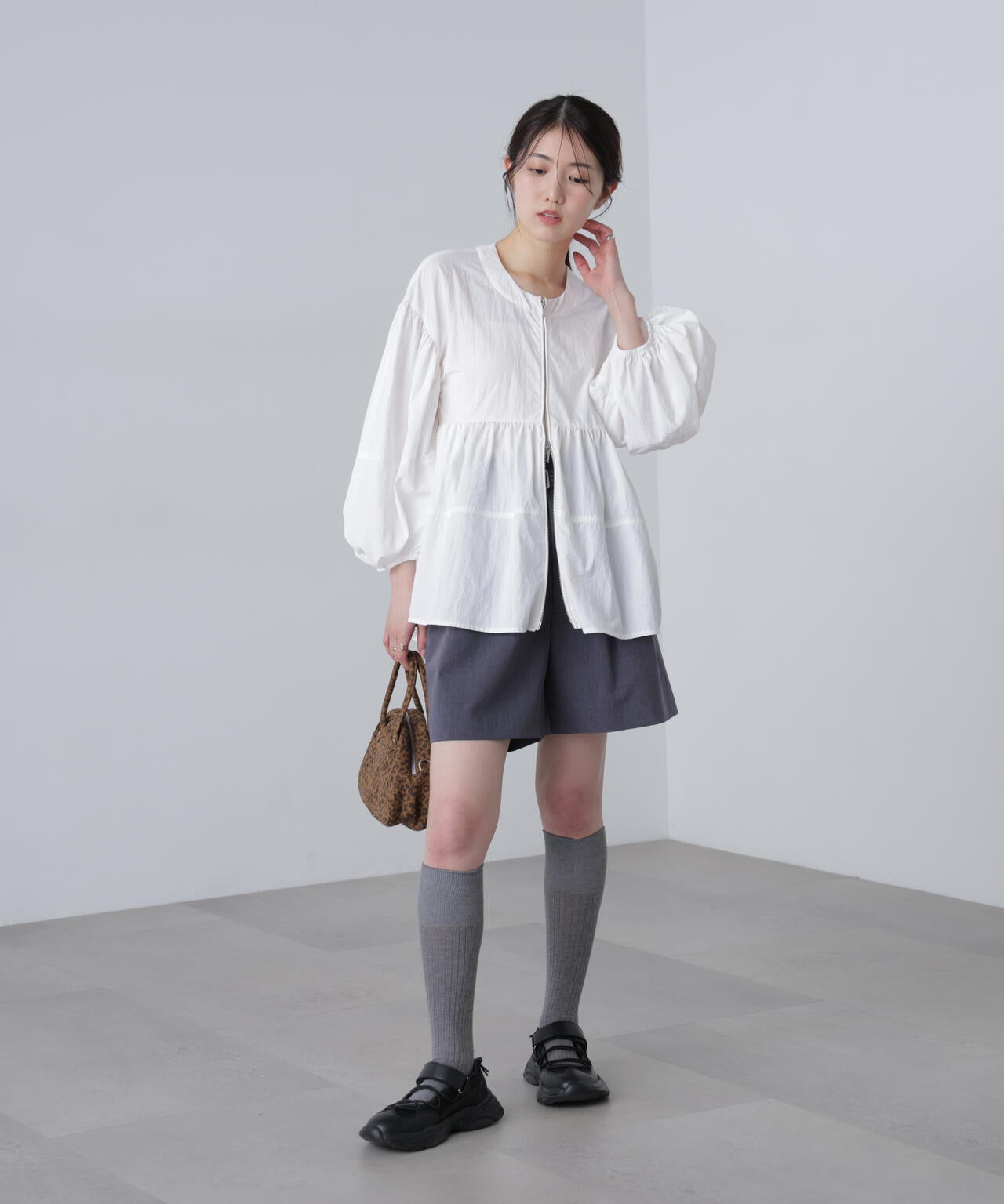 ［ＭＦＭ］ティアードジップライトブルゾン