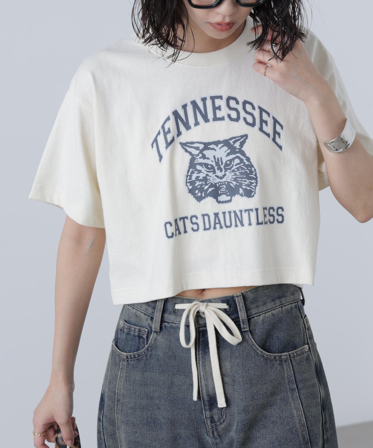 〈フリーズマート別注〉テネシーリバーショート丈Tシャツ