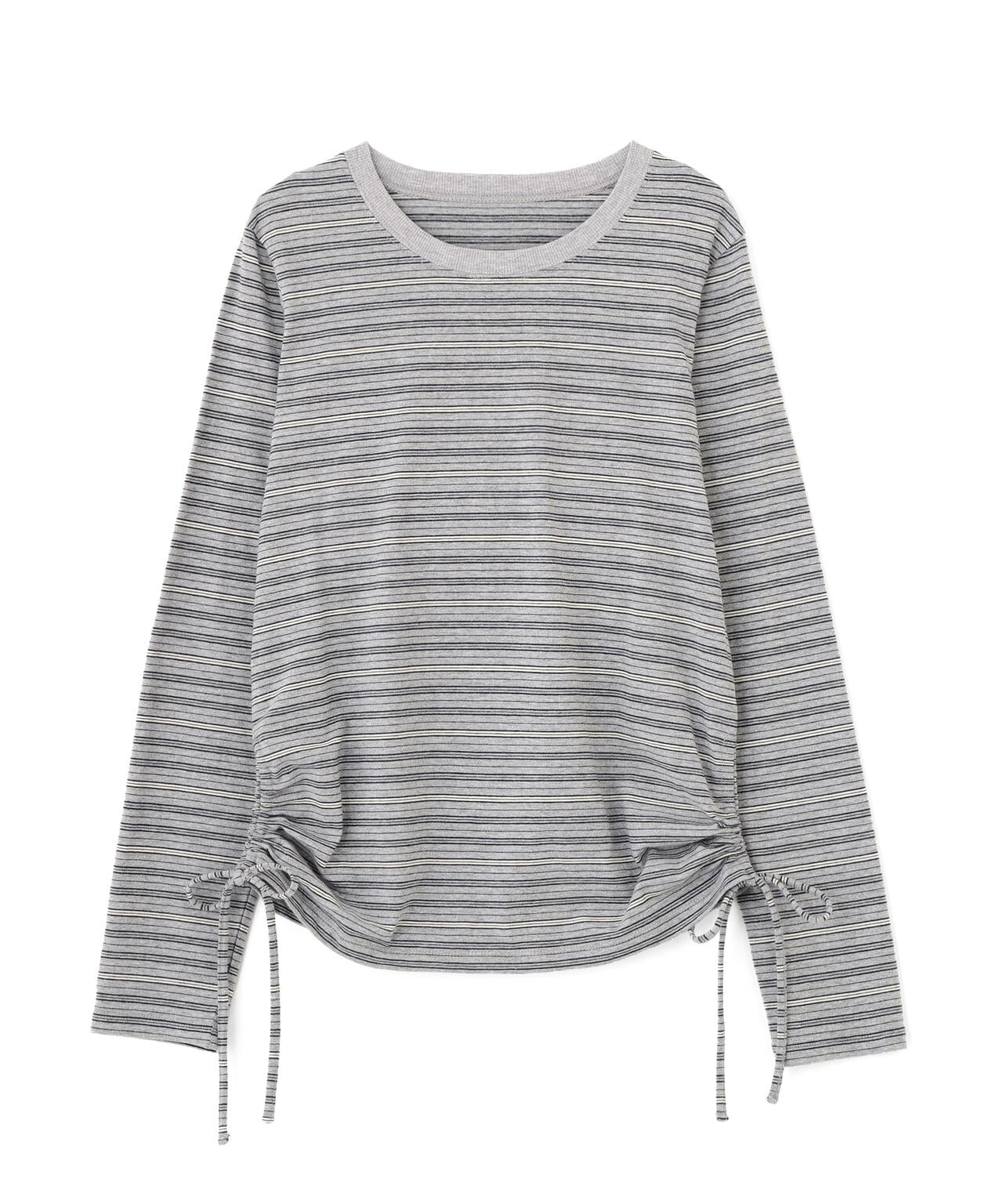 シアーTシャツレイヤードボーダーロンT
