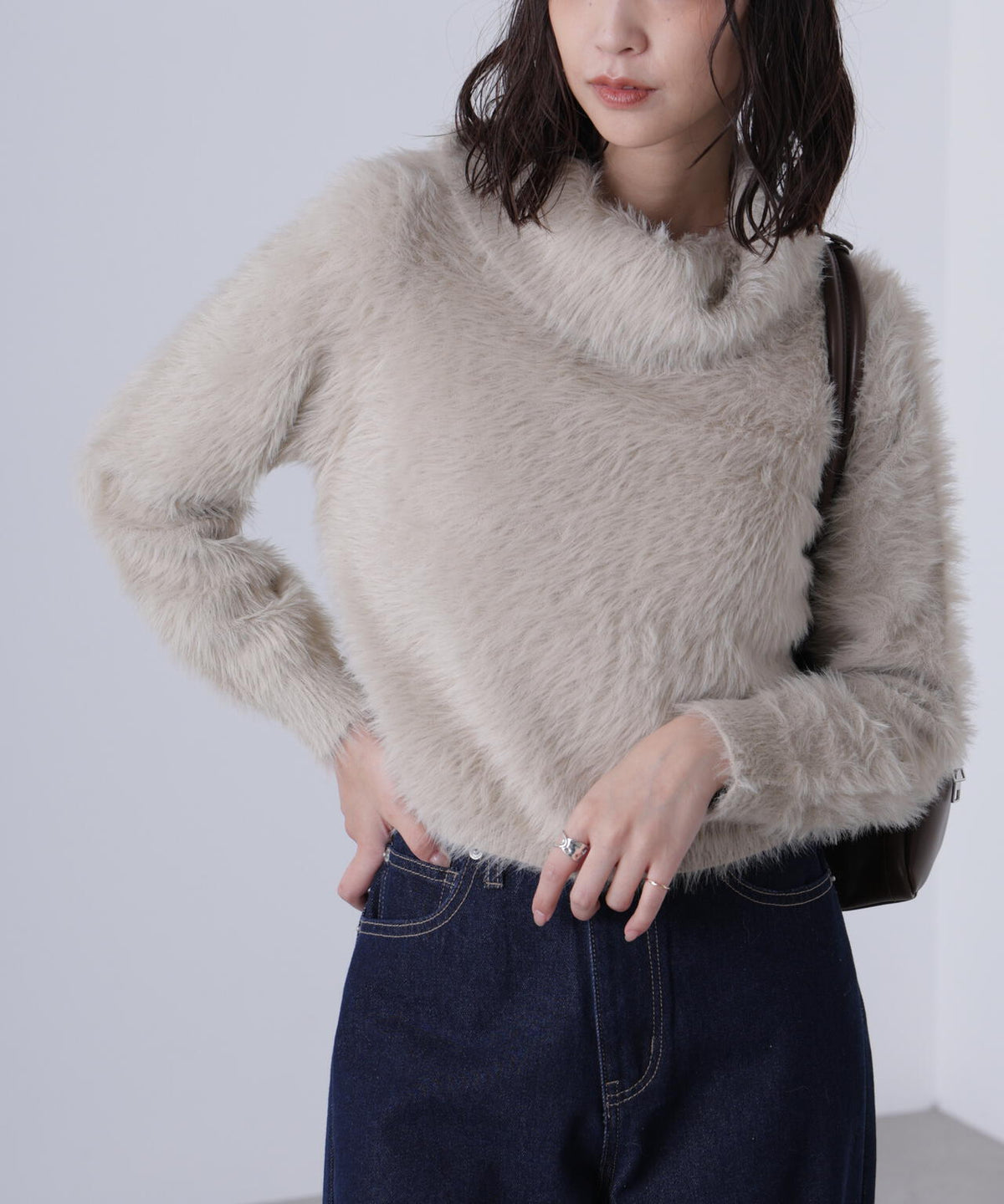 〈ＭＦＭ〉シャギータートルニット
