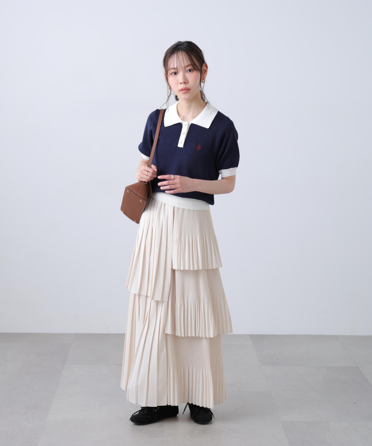 【別注】ユーエスポロアッスン／金釦ポロニット