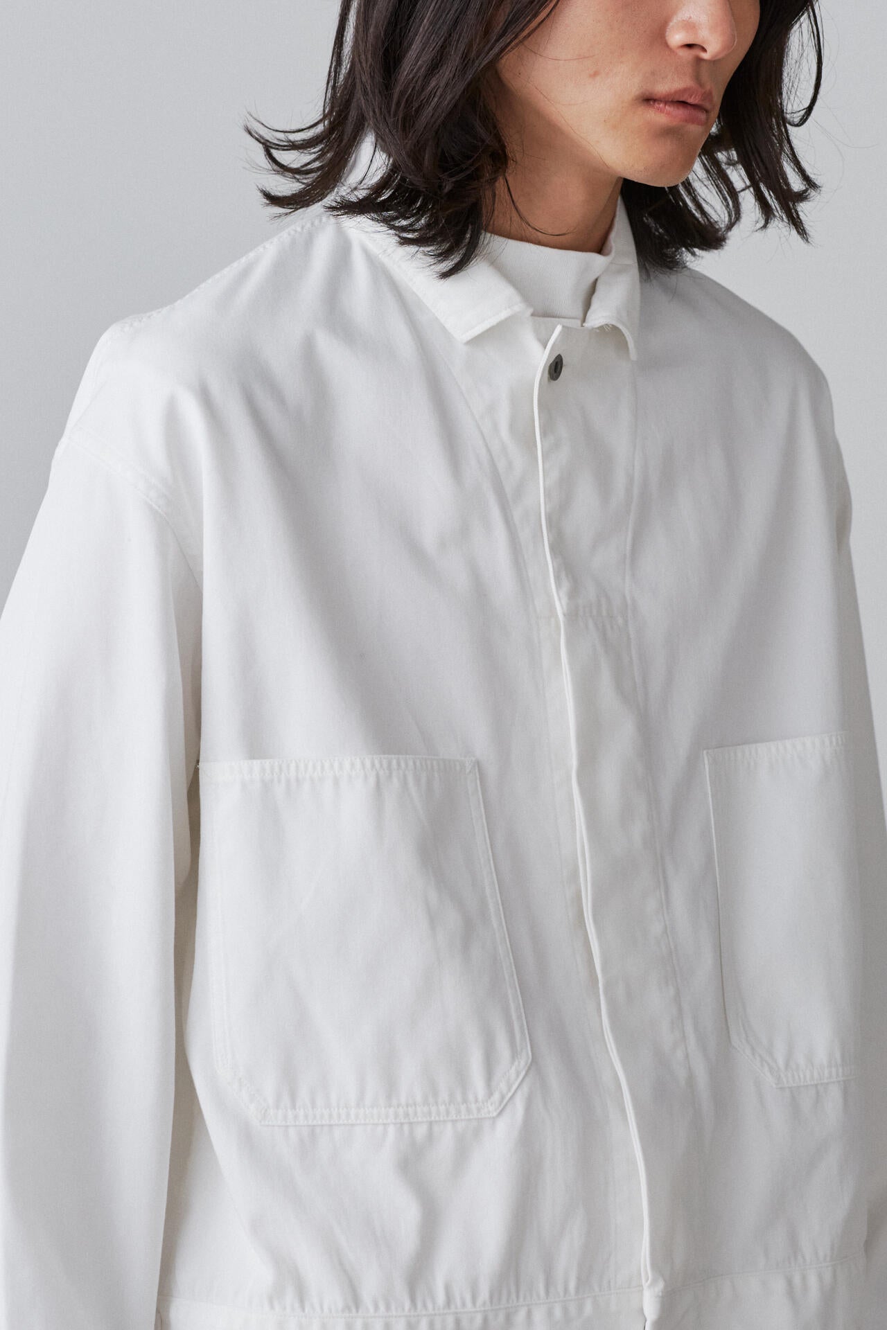 Y / ORGANIC COTTON RECYCLE POLYESTER TWILL BLOUSON