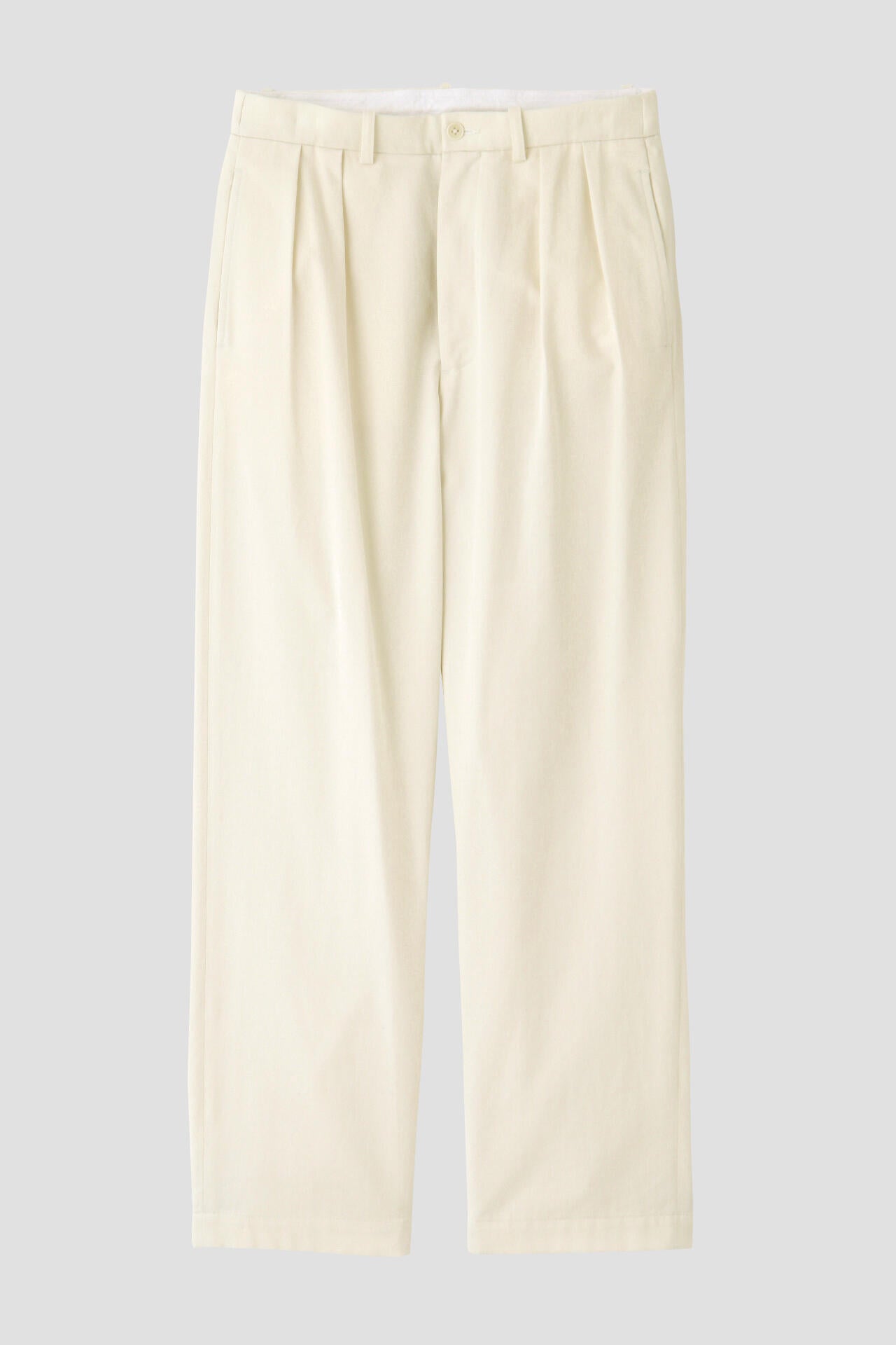 Ｙ / ORGANIC COTTON TENCEL CHINO TROUSERS
