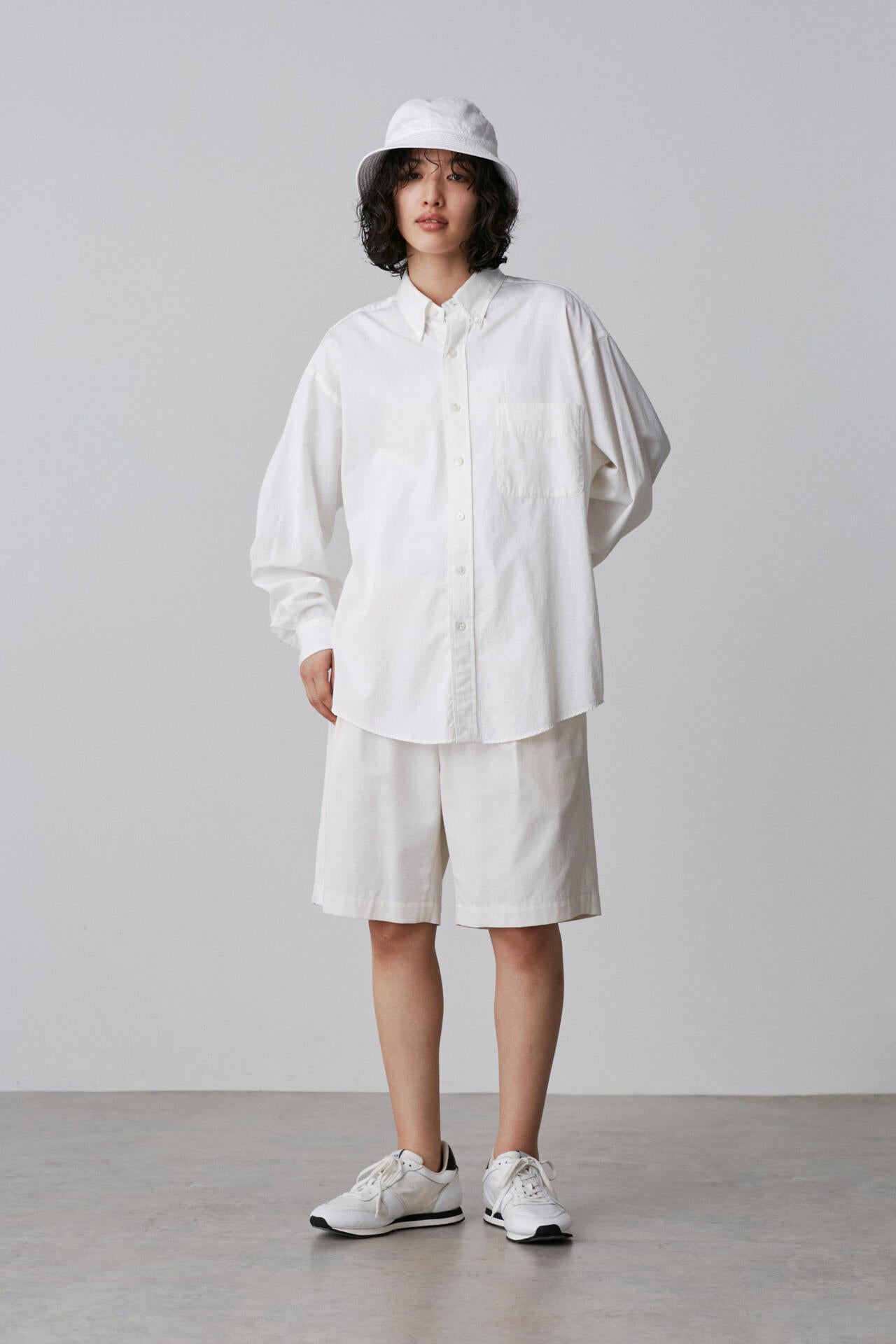Ｙ / ORGANIC COTTON TENCEL CHINO SHORTS