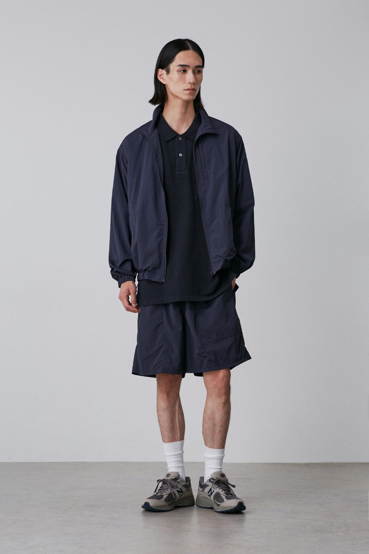 Ｙ / RECYCLE NYLON MIX TAFFETA SHORTS
