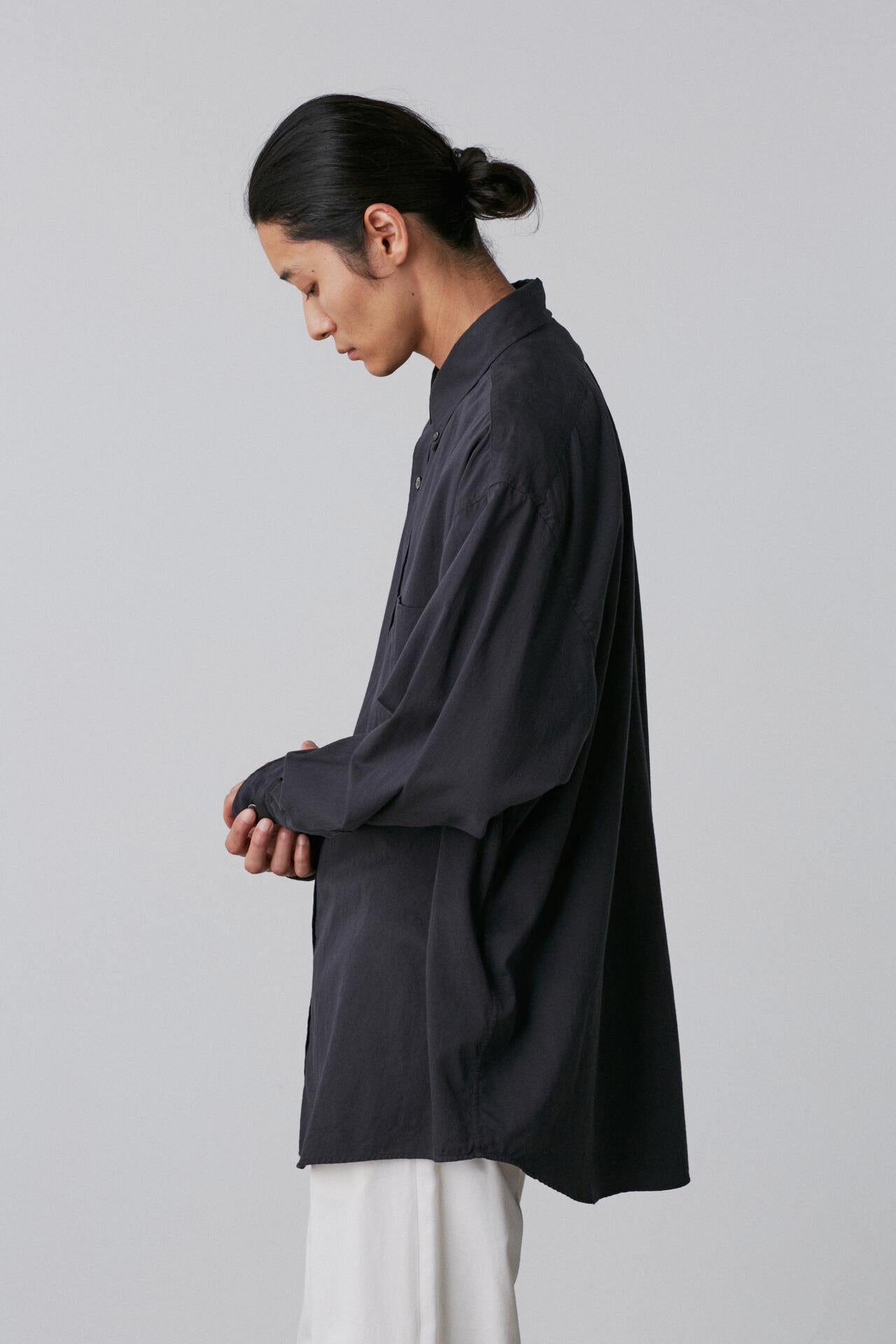 Ｙ / ORGANIC COTTON WASHER SATIN SHIRT