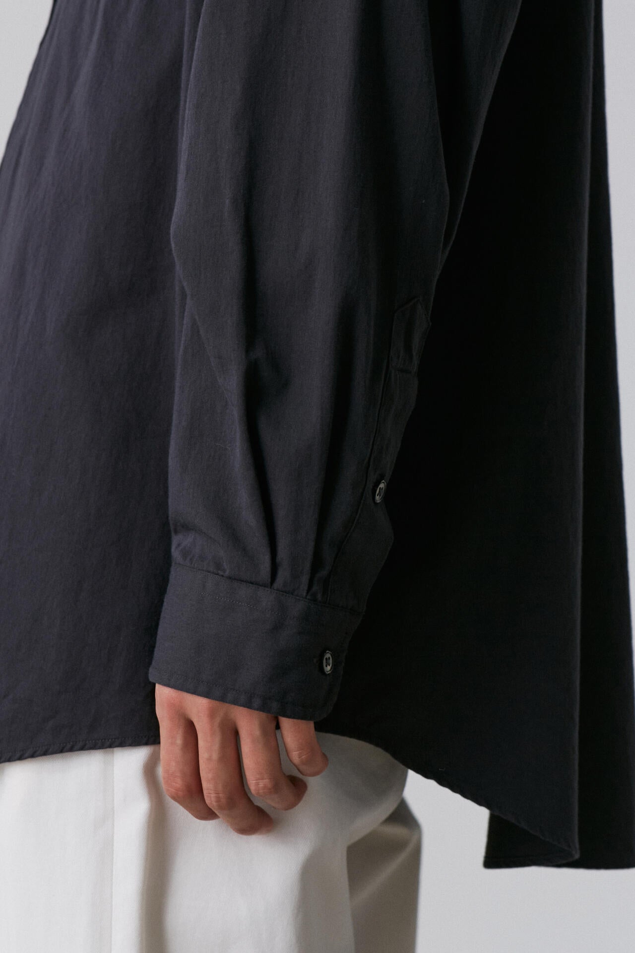 Ｙ / ORGANIC COTTON WASHER SATIN SHIRT