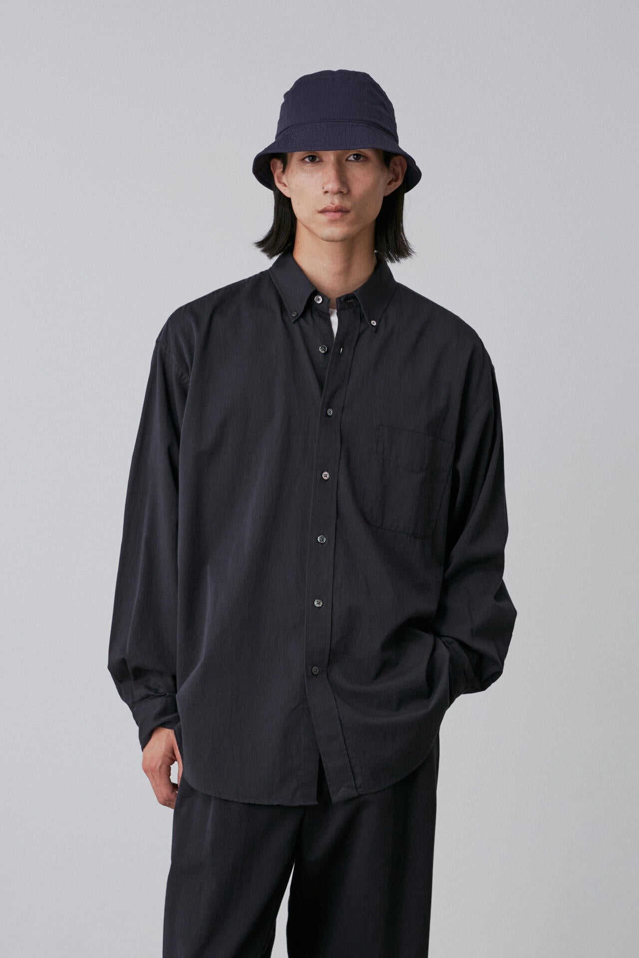 Ｙ / ORGANIC COTTON WASHER SATIN SHIRT