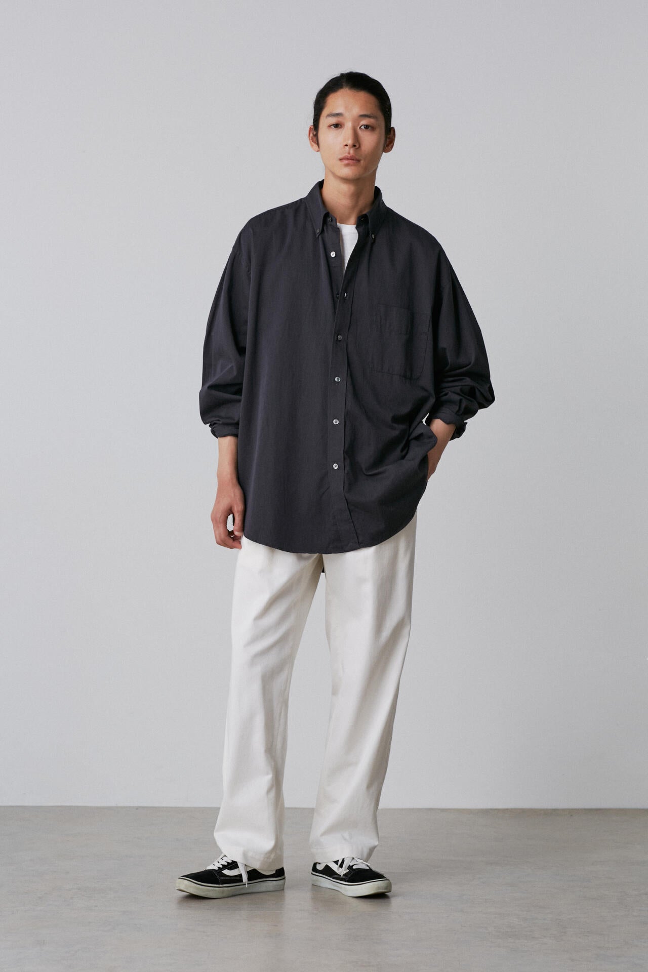 Ｙ / ORGANIC COTTON WASHER SATIN SHIRT