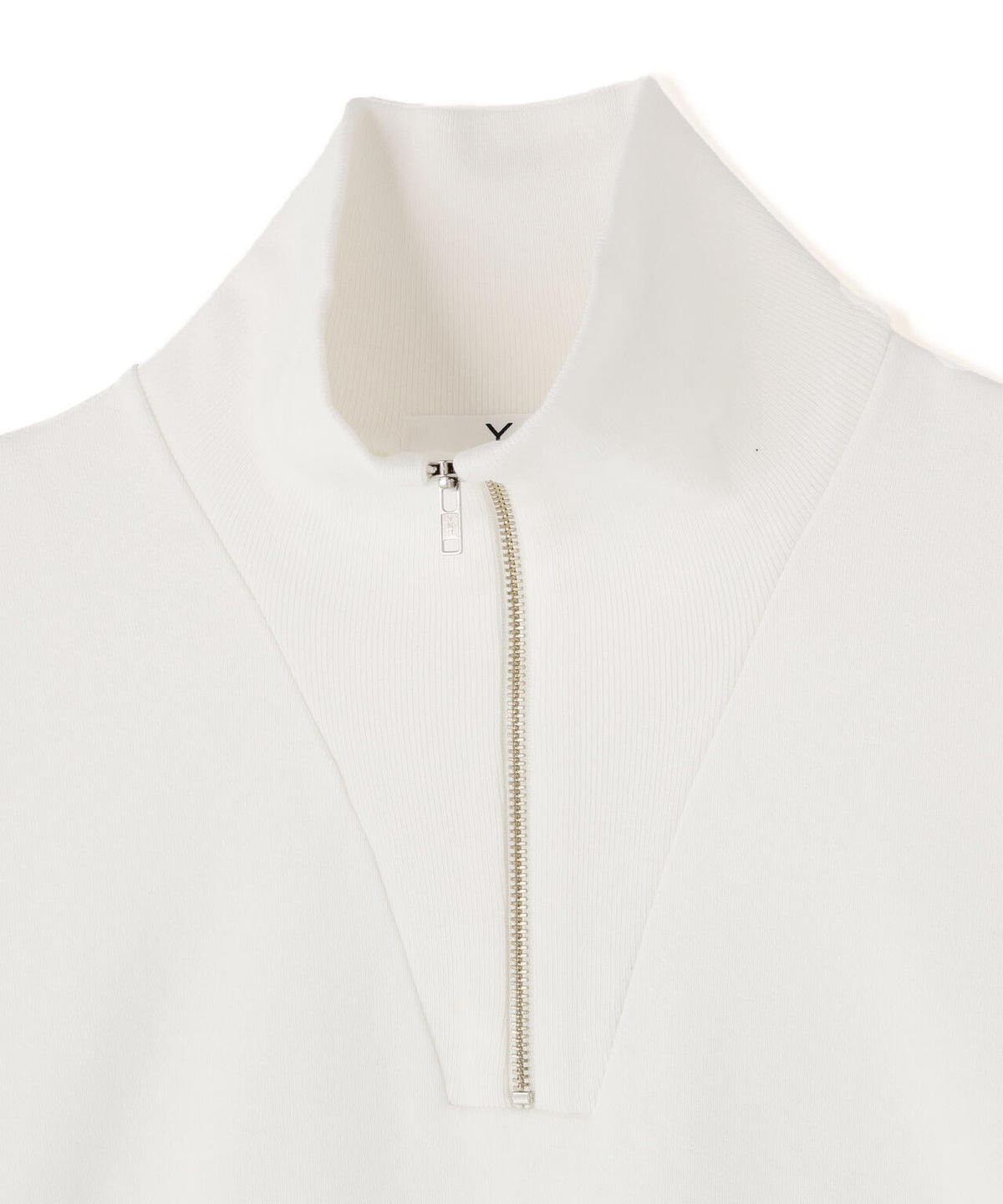 Ｙ / ORGANIC COTTON BLEND HEAVY WEIGHT FLEECE HALF ZIP