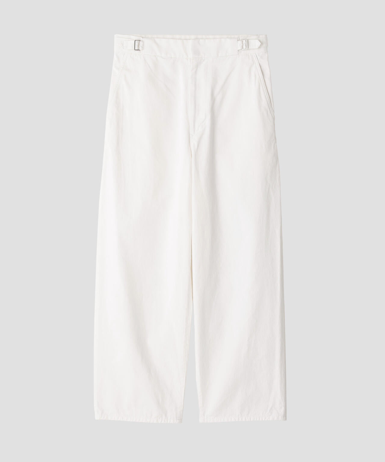 Ｙ / ORGANIC COTTON CHINO ADJUSTER TROUSERS