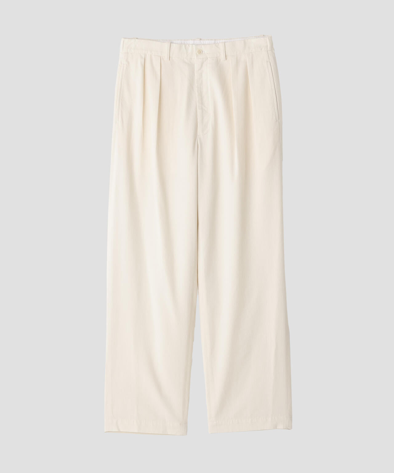 Ｙ / ORGANIC COTTON TENCEL CHINO TROUSERS