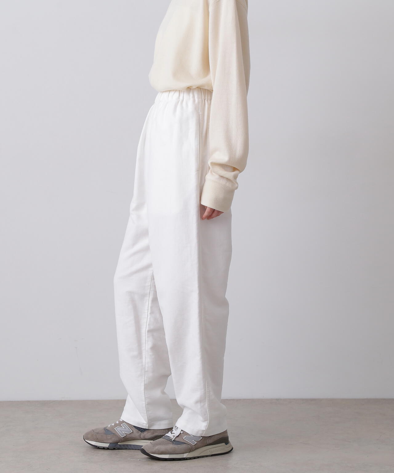 Ｙ / ORGANIC COTTON SOFT MOLESKIN TAPERED EASY TROUSERS