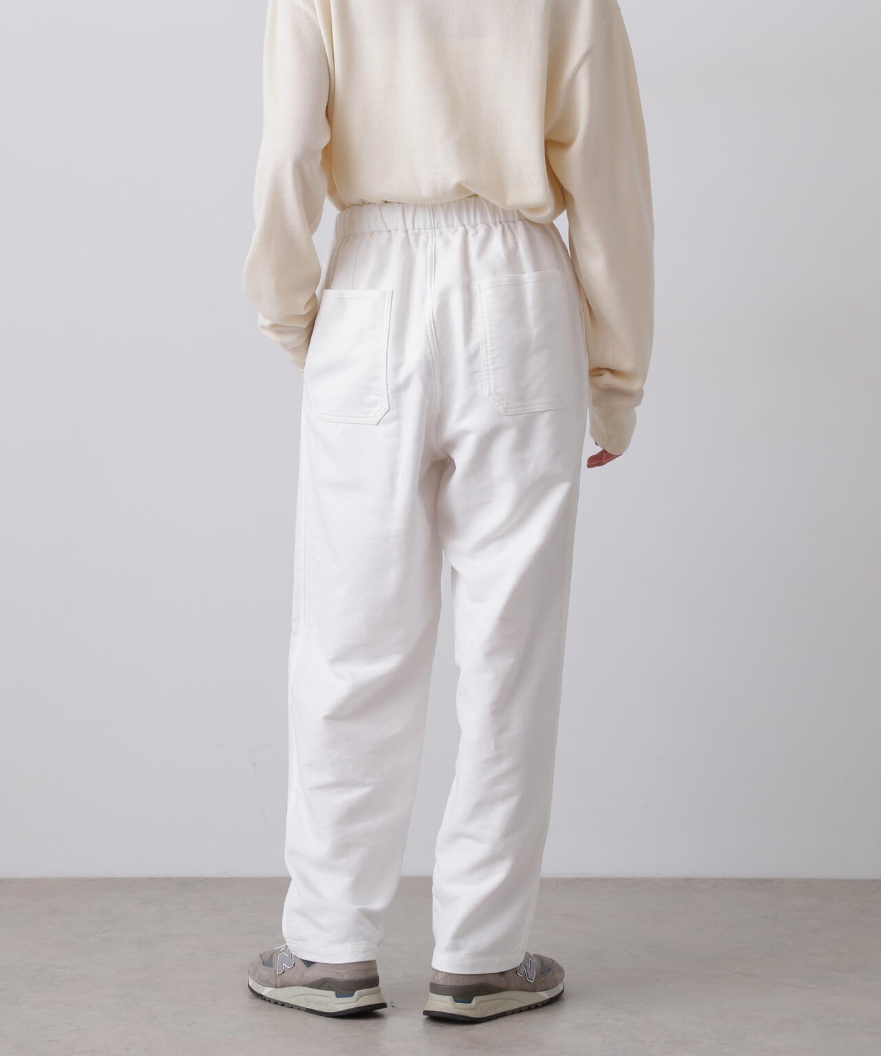 Ｙ / ORGANIC COTTON SOFT MOLESKIN TAPERED EASY TROUSERS
