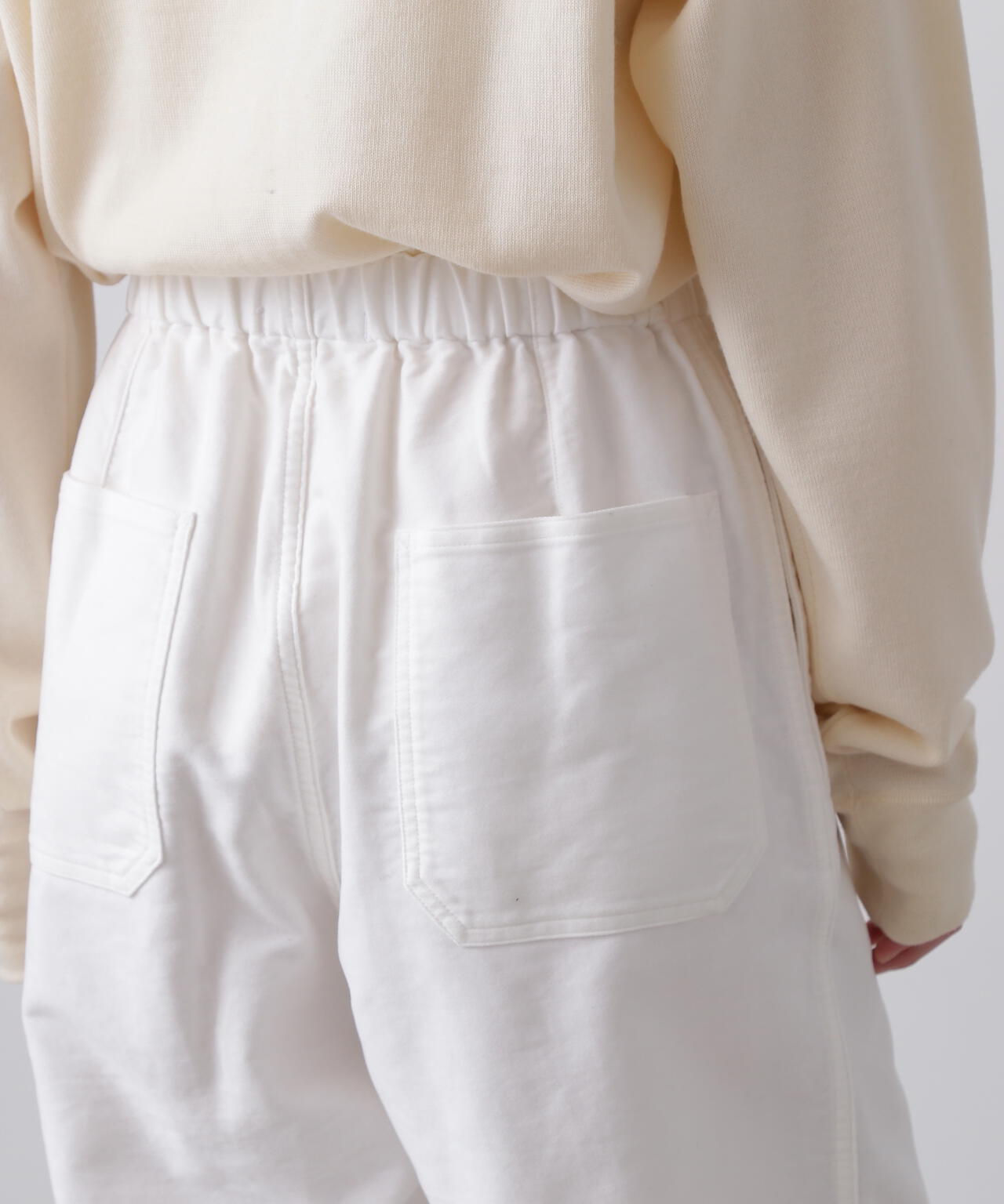 Ｙ / ORGANIC COTTON SOFT MOLESKIN TAPERED EASY TROUSERS