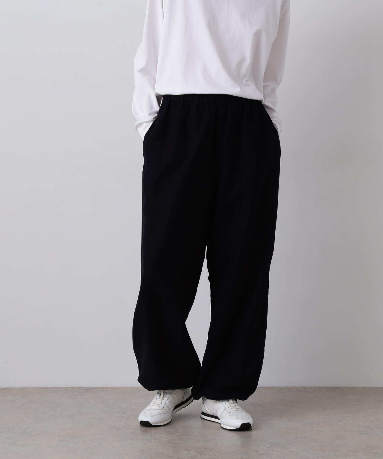 Ｙ / ORGANIC COTTON SOFT MOLESKIN TAPERED EASY TROUSERS