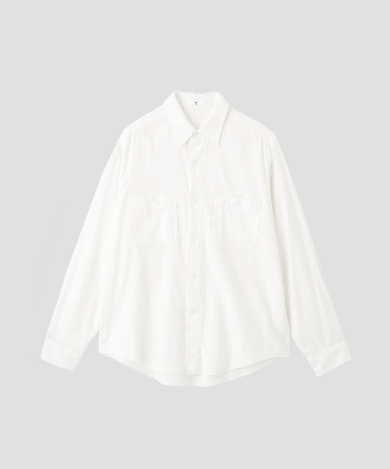 Ｙ /  BRUSHED ORGANIC COTTON TENCEL SNAP SHIRT