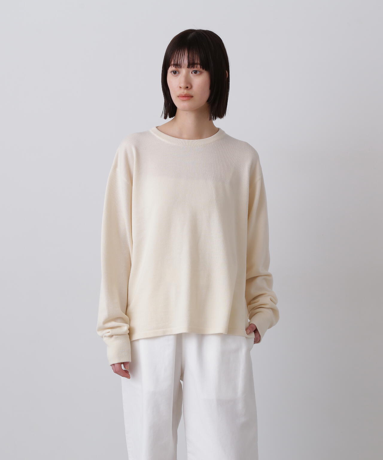 Ｙ / NONMULESING WOOL KN PULL OVER