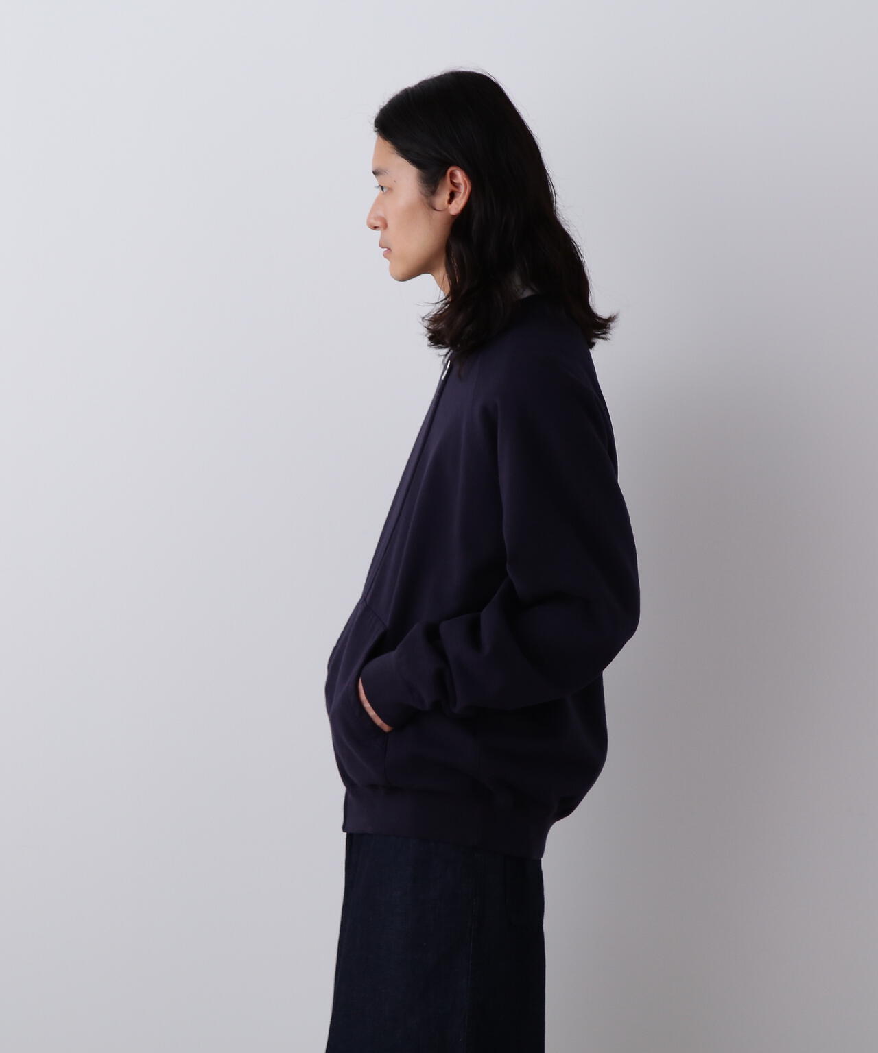 Ｙ / ORGANIC COTTON HEAVY WEIGHT FLEECE ZIP UP BLOUSON