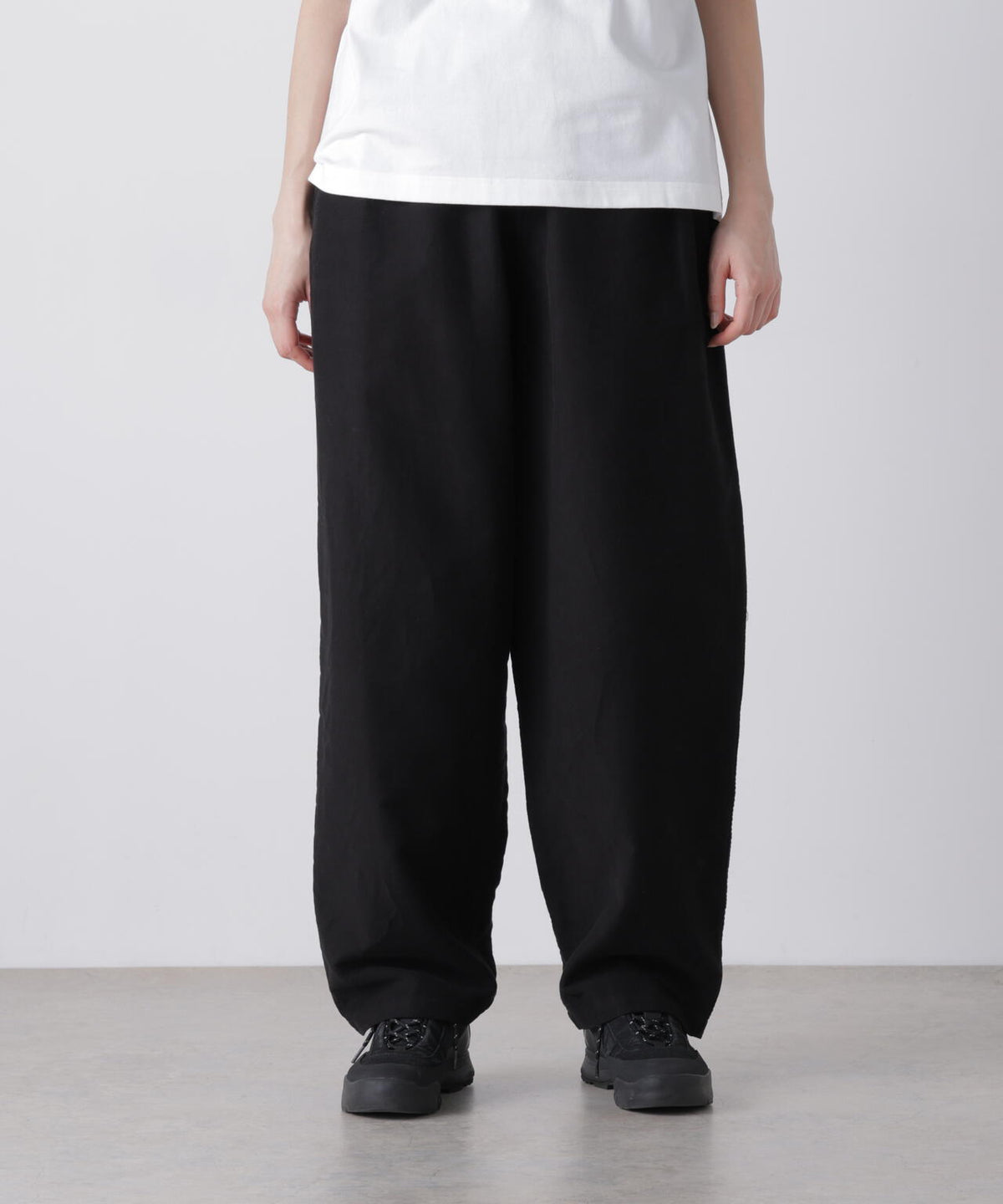 Ｙ /  [UNISEX] ORGANIC COTTON SOFT MOLESKIN TAPERED EASY TROUSERS