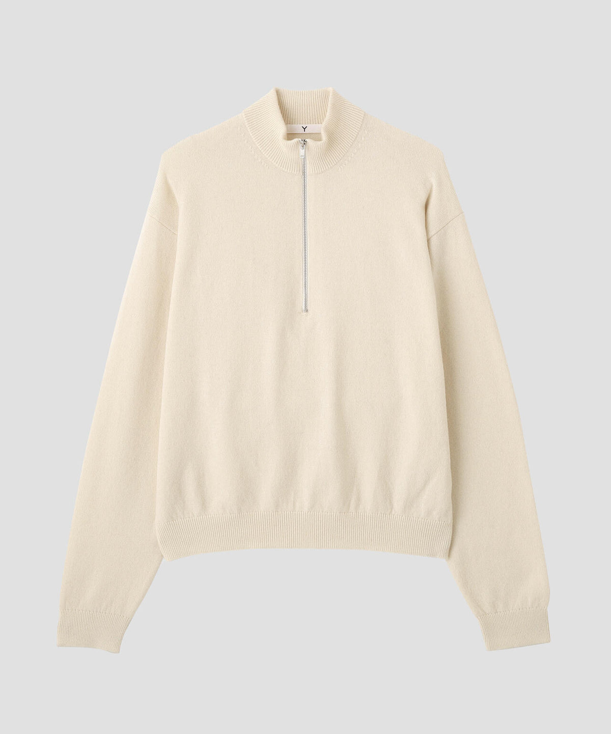 Ｙ /  [UNISEX] NONMULESING WOOL HALF ZIP KNIT PULLOVER