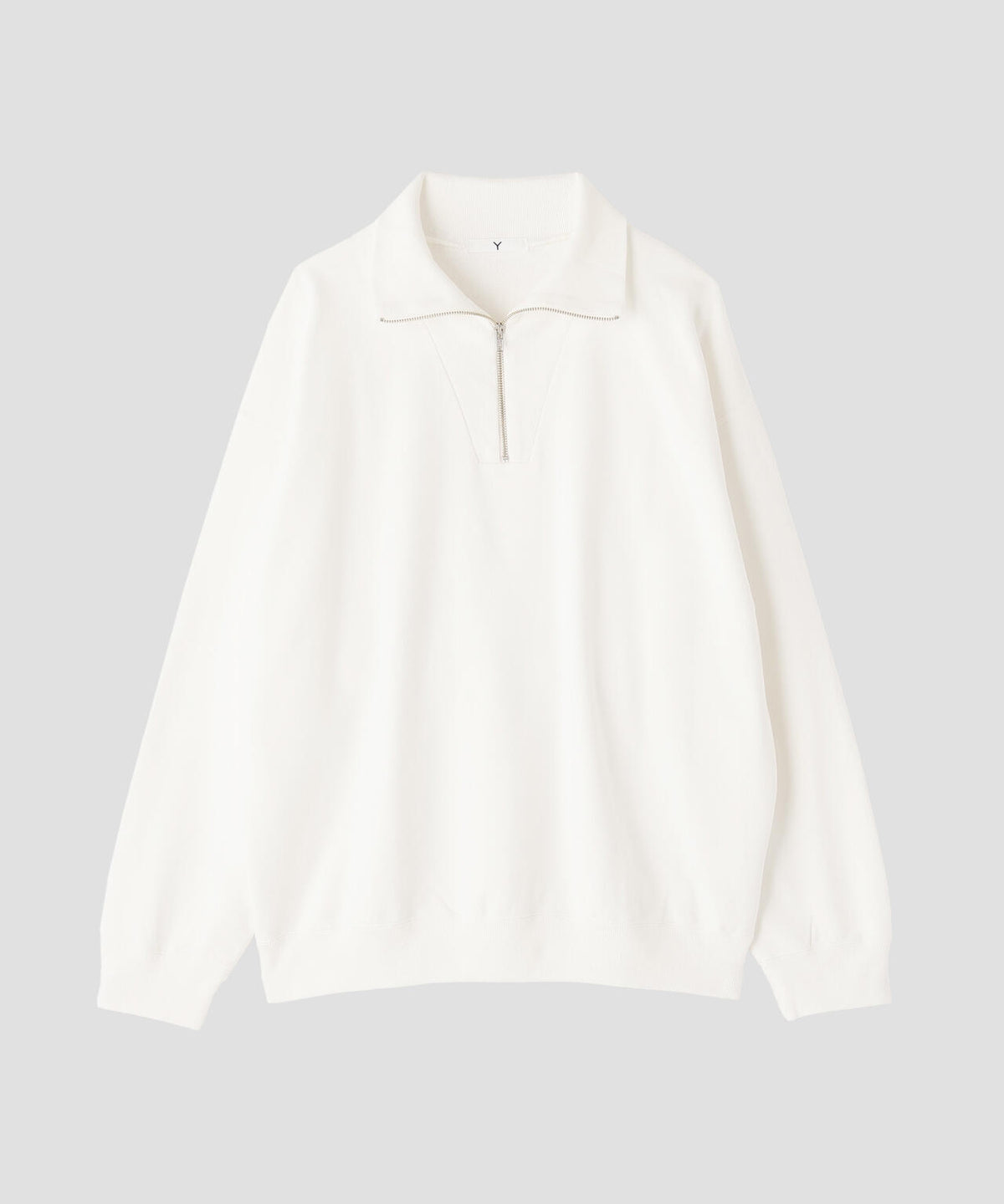 Ｙ /  [UNISEX] ORGANIC COTTON BLEND HEAVY WEIGHT FLEECE HALF ZIP