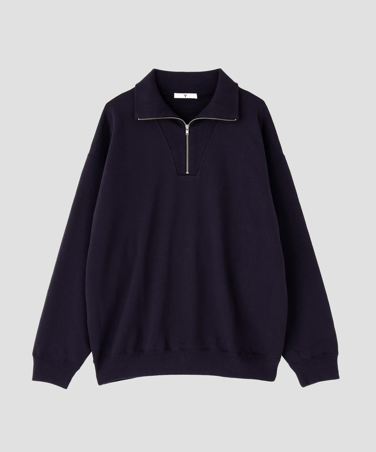 Ｙ /  [UNISEX] ORGANIC COTTON BLEND HEAVY WEIGHT FLEECE HALF ZIP