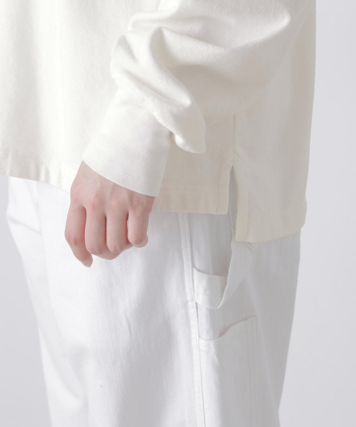 Ｙ /  [UNISEX] ORGANIC COTTON BLEND LIGHT WEIGHT FLEECE RUGBY SHIRT