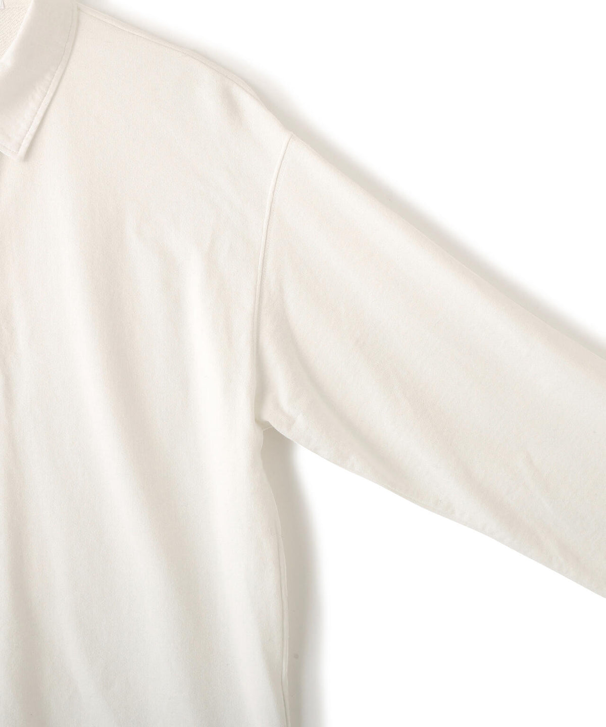 Ｙ /  [UNISEX] ORGANIC COTTON BLEND LIGHT WEIGHT FLEECE RUGBY SHIRT