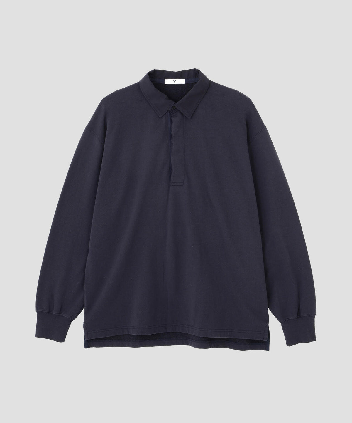 Ｙ /  [UNISEX] ORGANIC COTTON BLEND LIGHT WEIGHT FLEECE RUGBY SHIRT