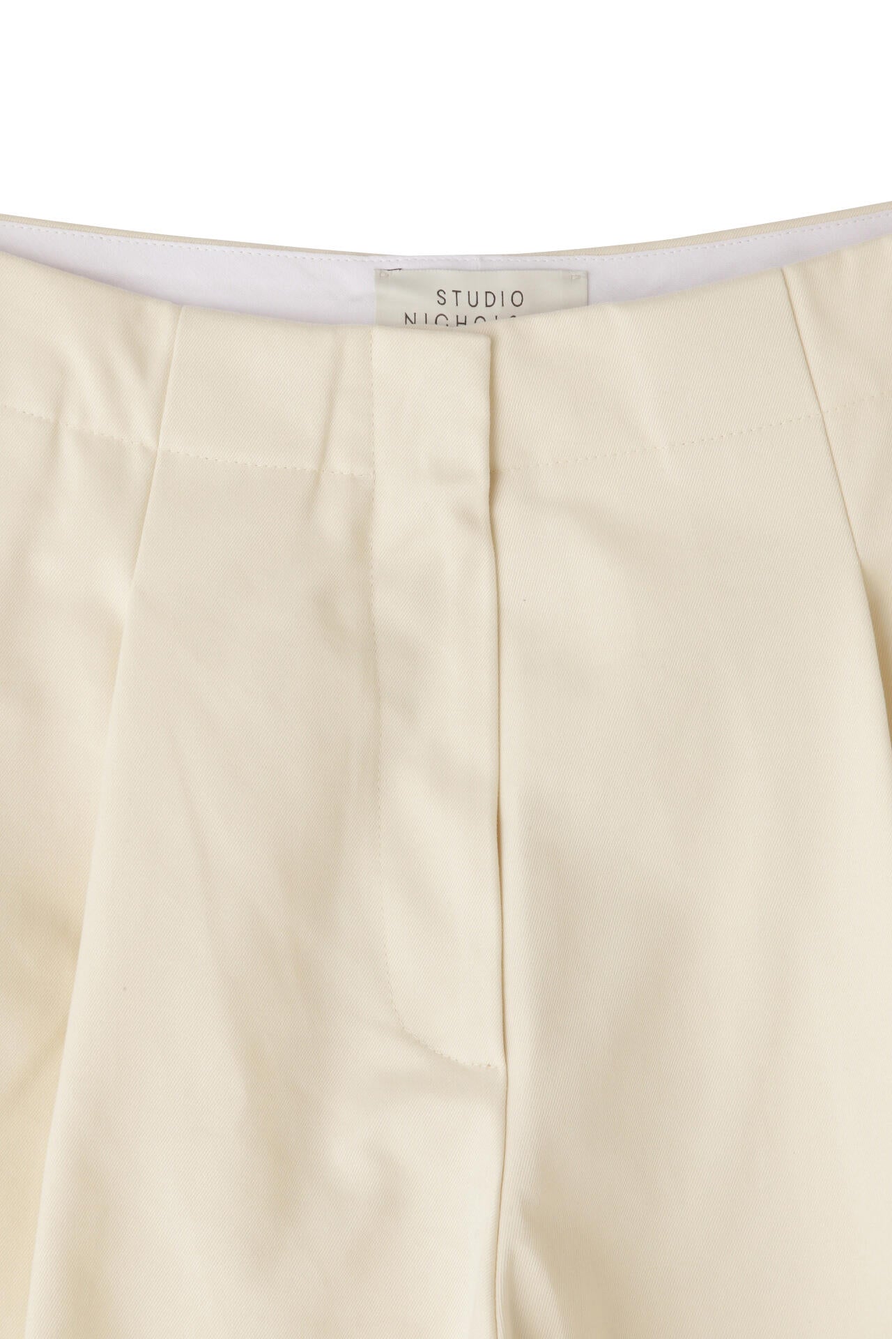 STUDIO NICHOLSON / PEACHED COTTON TWILL DEEP PLEAT VOLUME ANKLE CROP