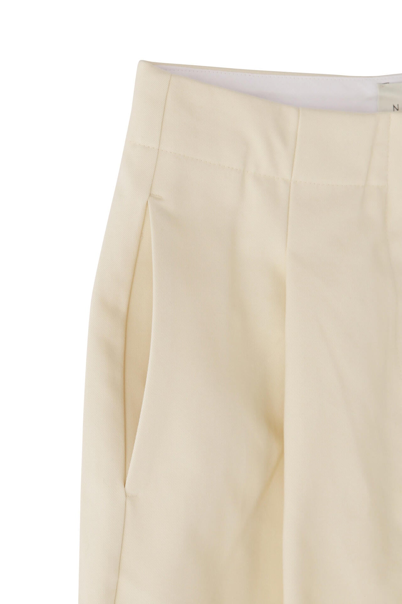 STUDIO NICHOLSON / PEACHED COTTON TWILL DEEP PLEAT VOLUME ANKLE CROP