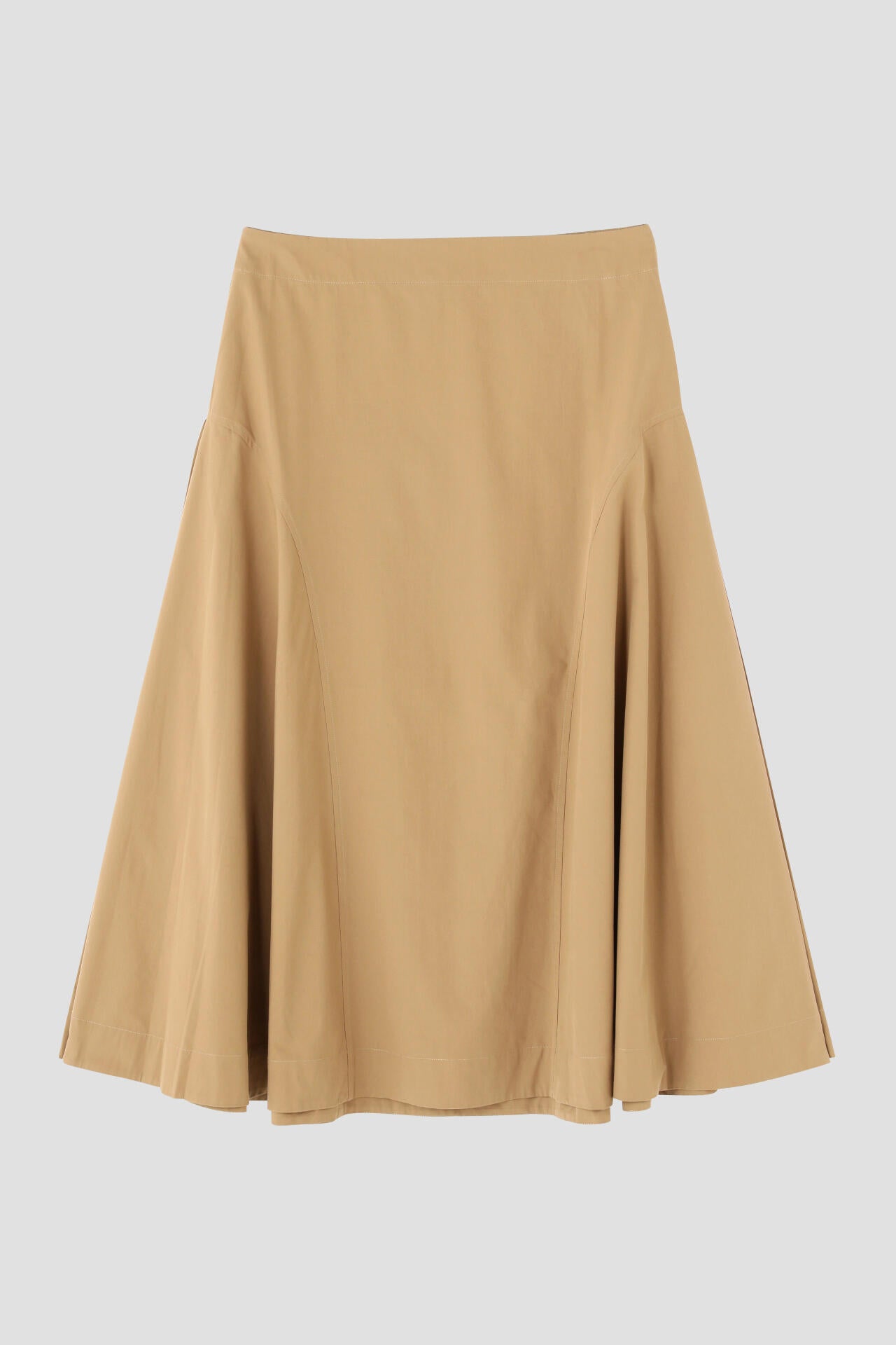 STUDIO NICHOLSON / POWDER COTTON SIDE PEPLUM SKIRT