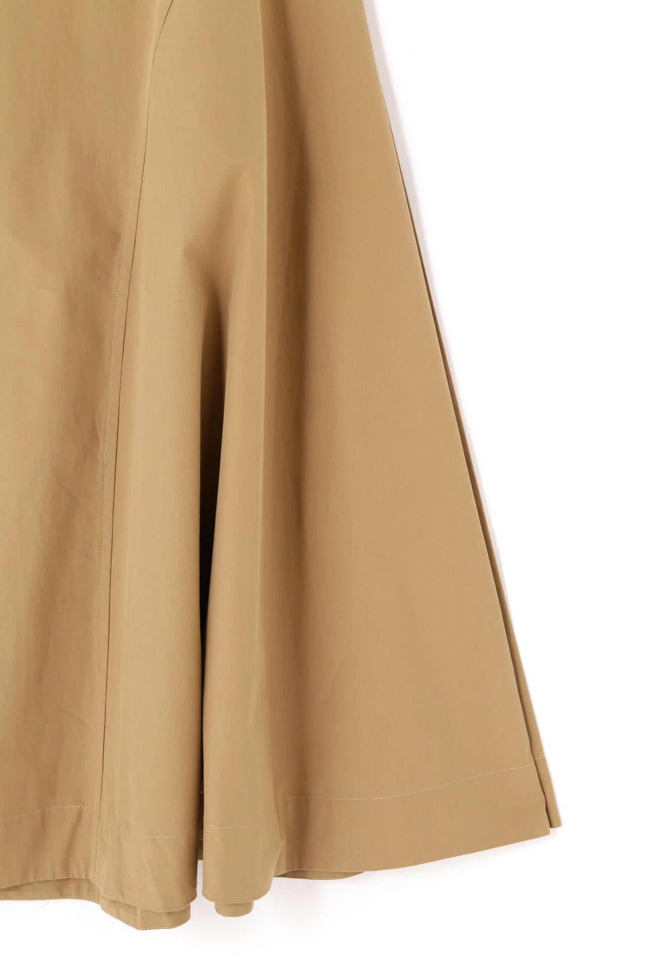 STUDIO NICHOLSON / POWDER COTTON SIDE PEPLUM SKIRT