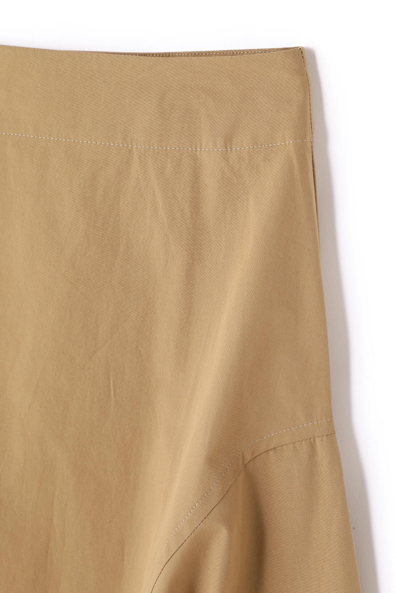 STUDIO NICHOLSON / POWDER COTTON SIDE PEPLUM SKIRT