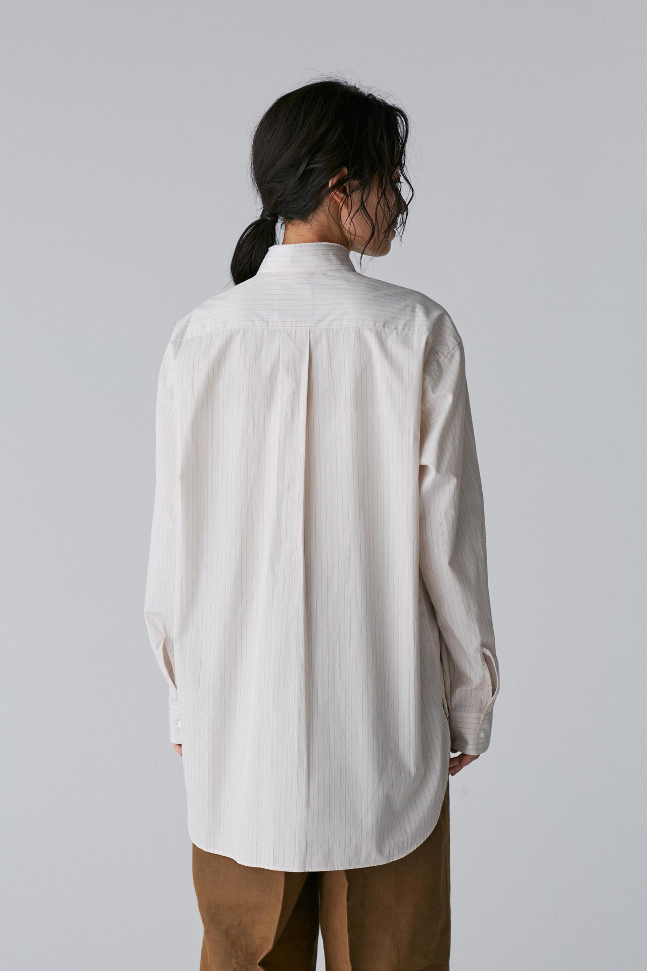 Cristaseya / HANDMADE MAO SHIRT WITH FRINGED COLLAR