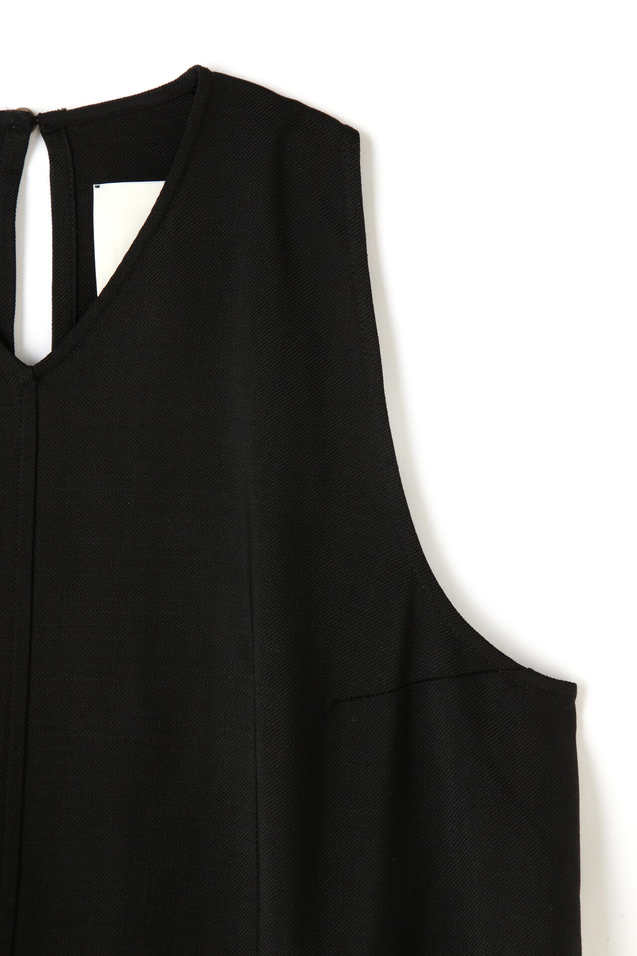STUDIO NICHOLSON / BASKET WEAVE TAILRNG SLEEVELESS V NECK TOP