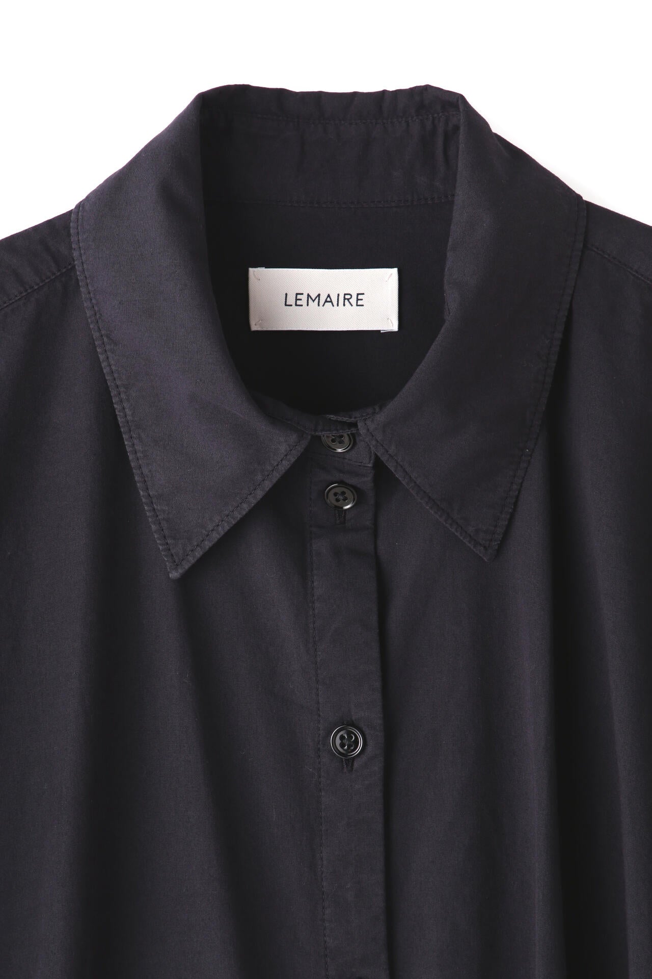 LEMAIRE / STRAIGHT COLLAR TWISTED DRESS