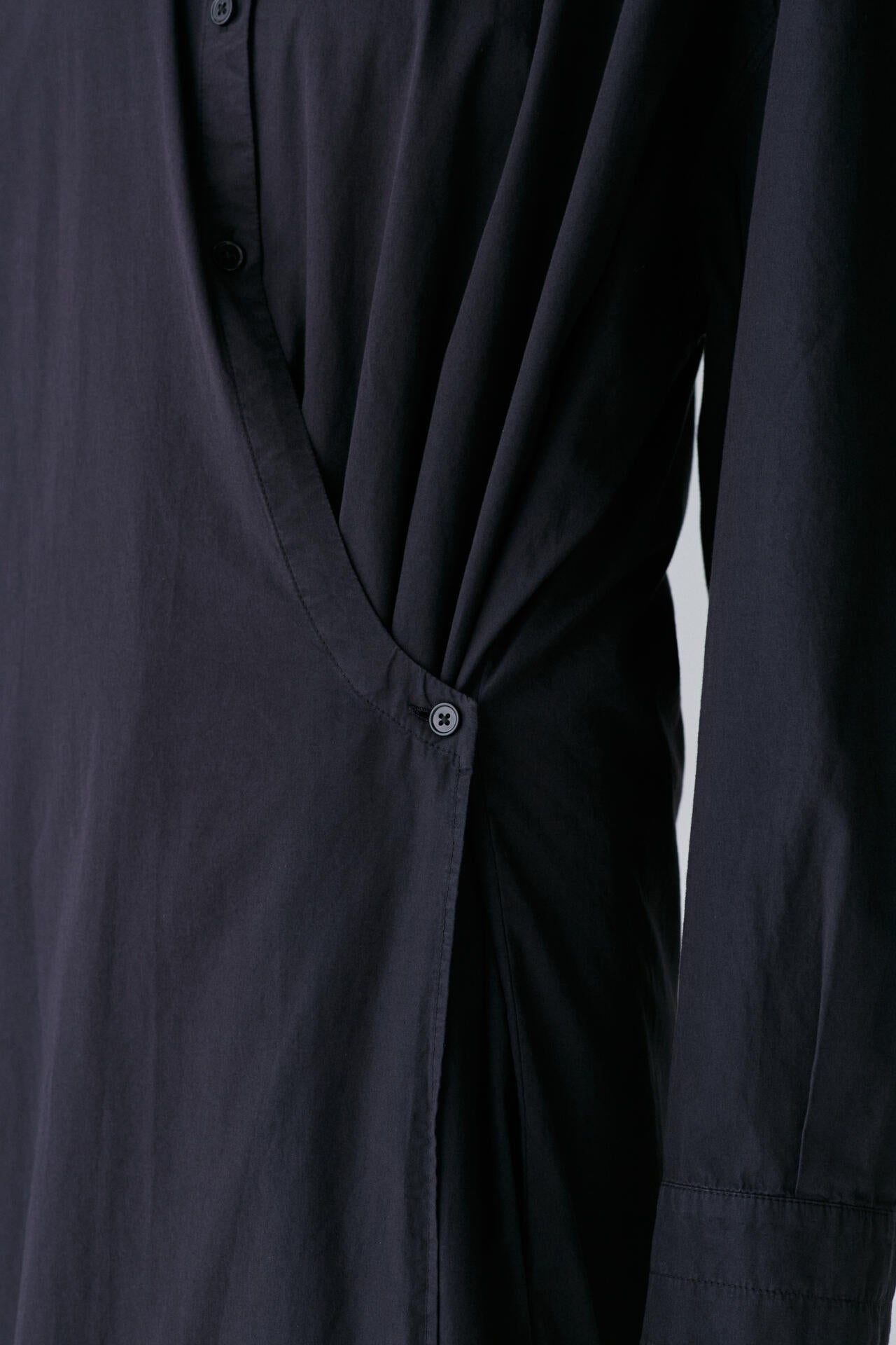 LEMAIRE / STRAIGHT COLLAR TWISTED DRESS