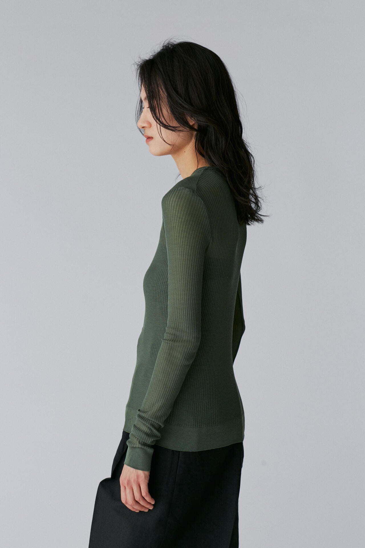 LEMAIRE / SEAMLESS RIB TOP WITH BUTTONS