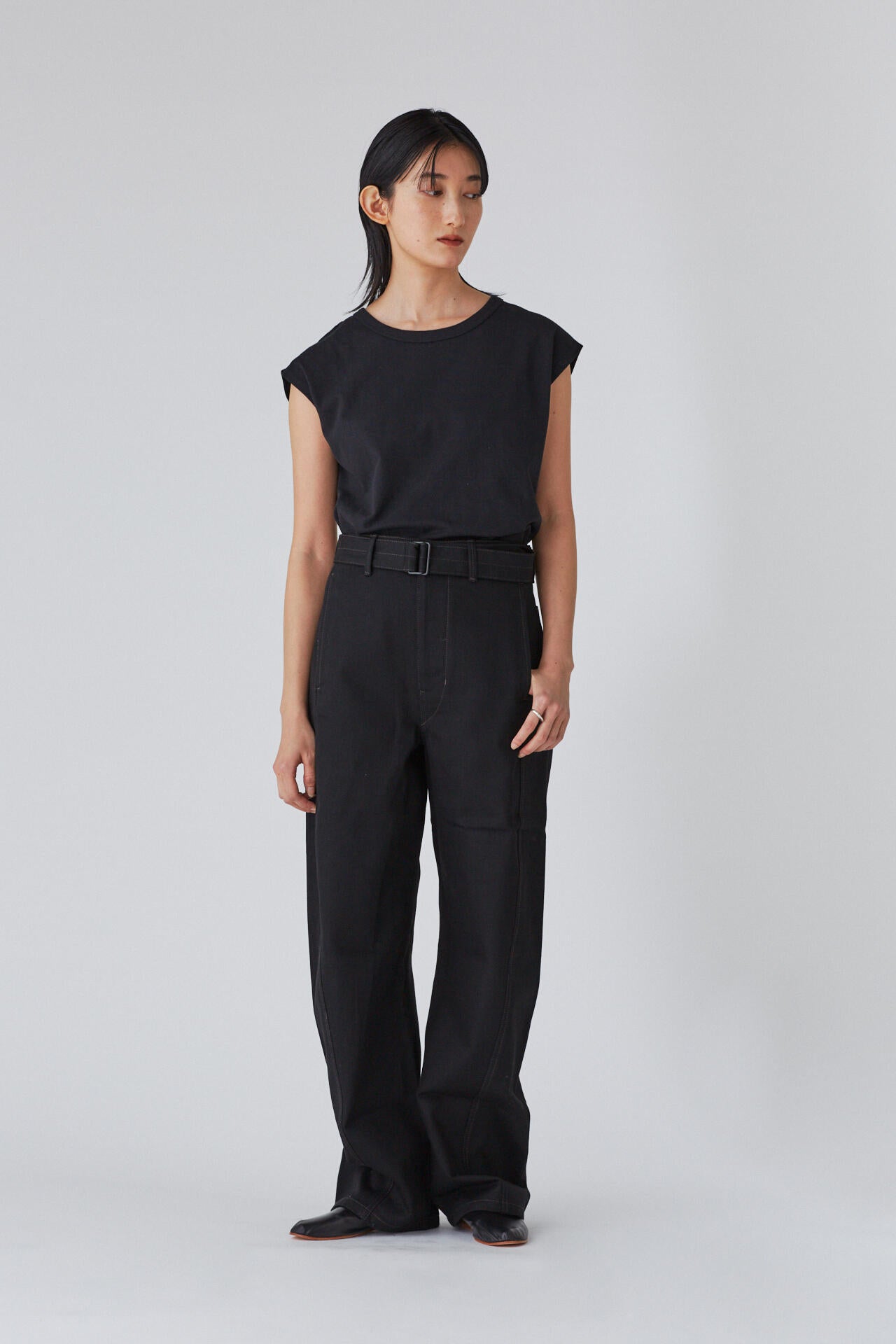 LEMAIRE / CAP SLEEVE T-SHIRT