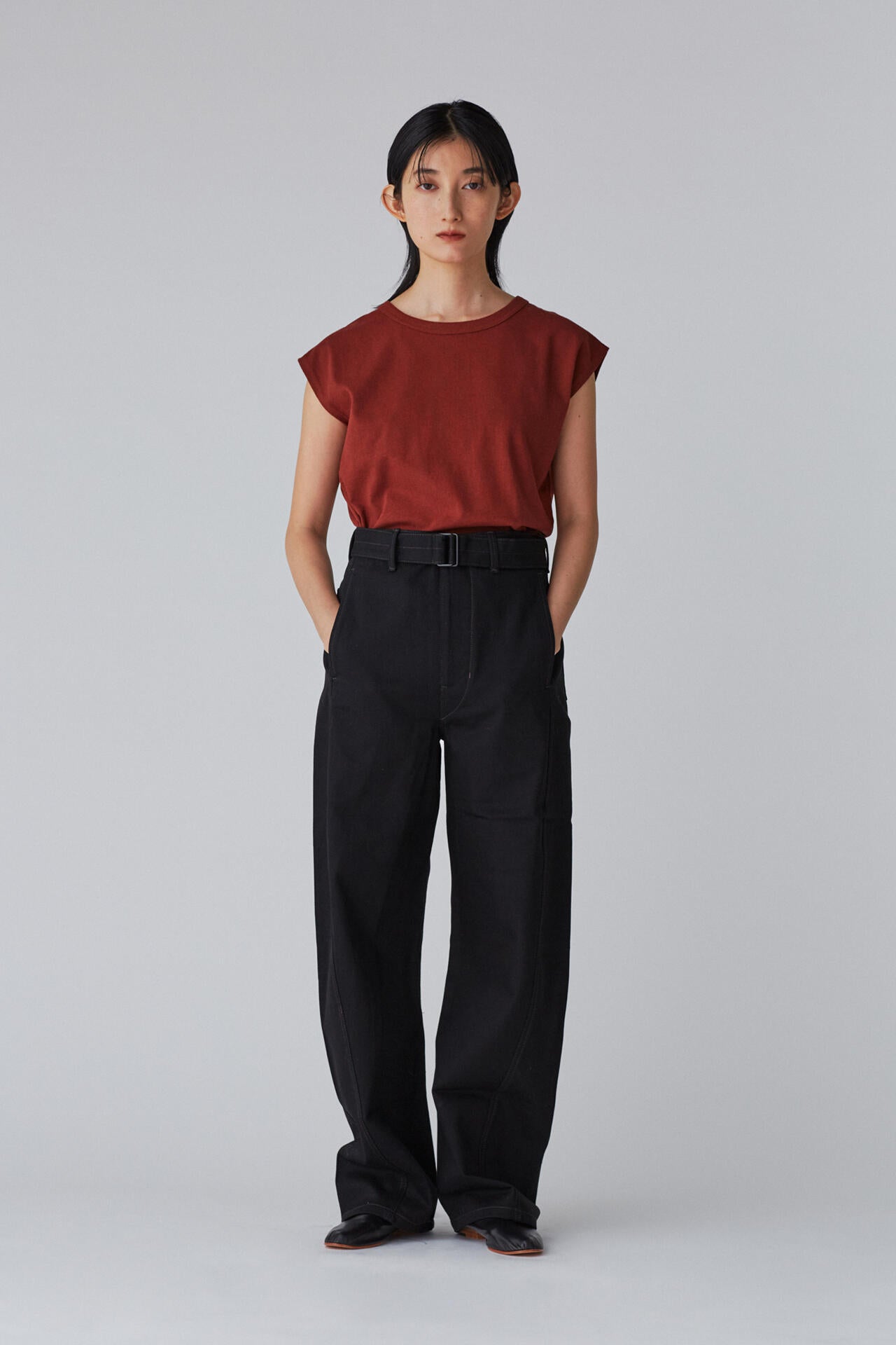 LEMAIRE / CAP SLEEVE T-SHIRT