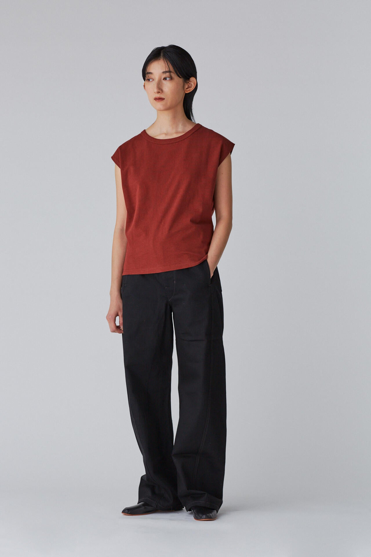 LEMAIRE / CAP SLEEVE T-SHIRT