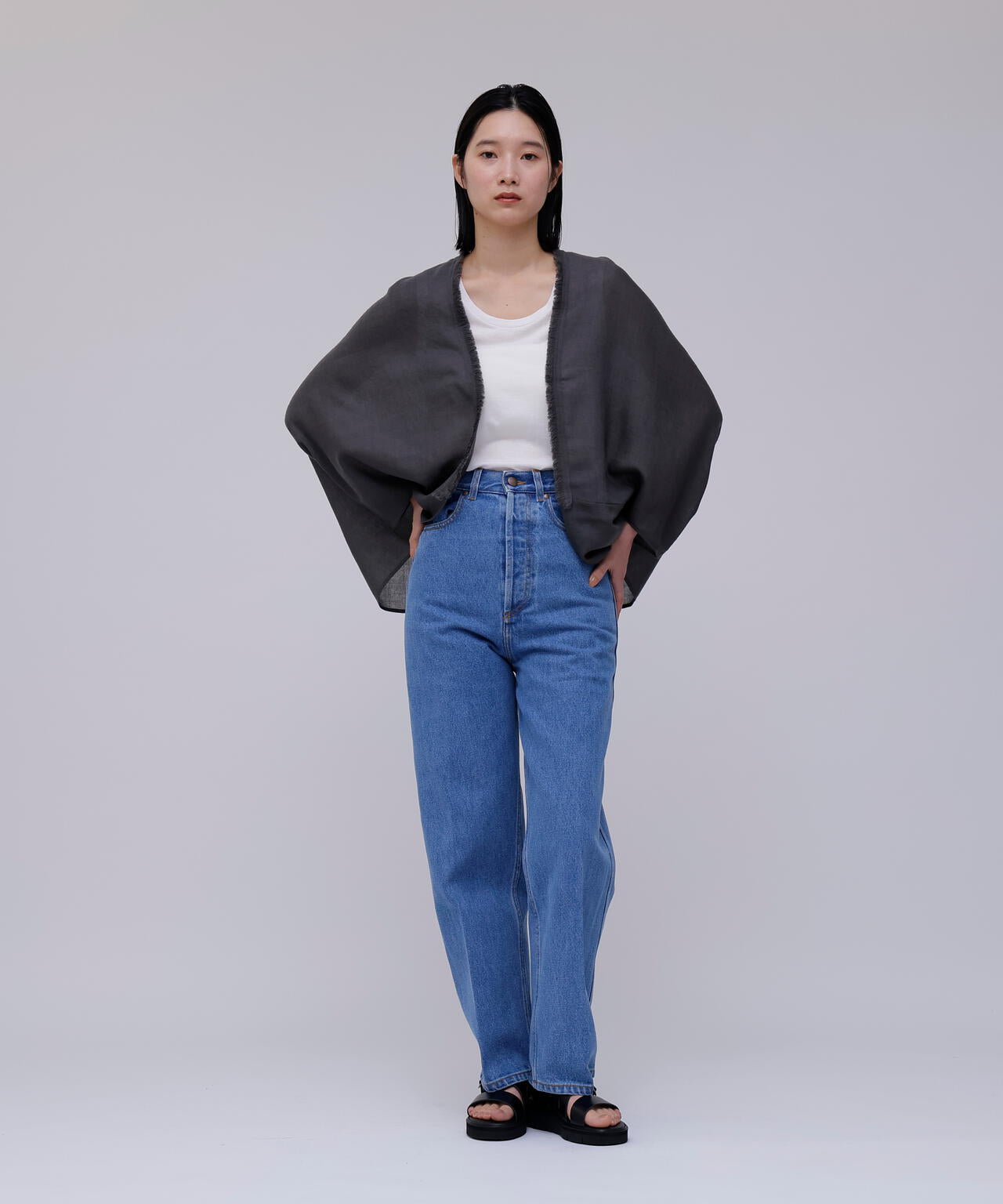 IKORRE / SMALL PONCHO SUMMER WOOL