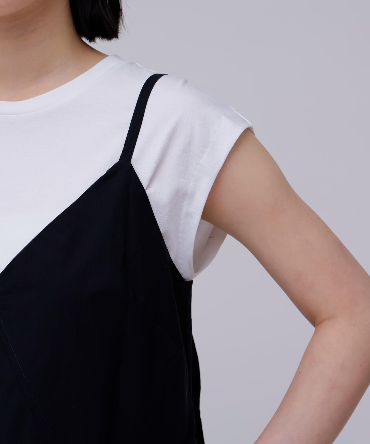 STUDIO NICHOLSON / LW NOISY COTTON SLIP DRESS